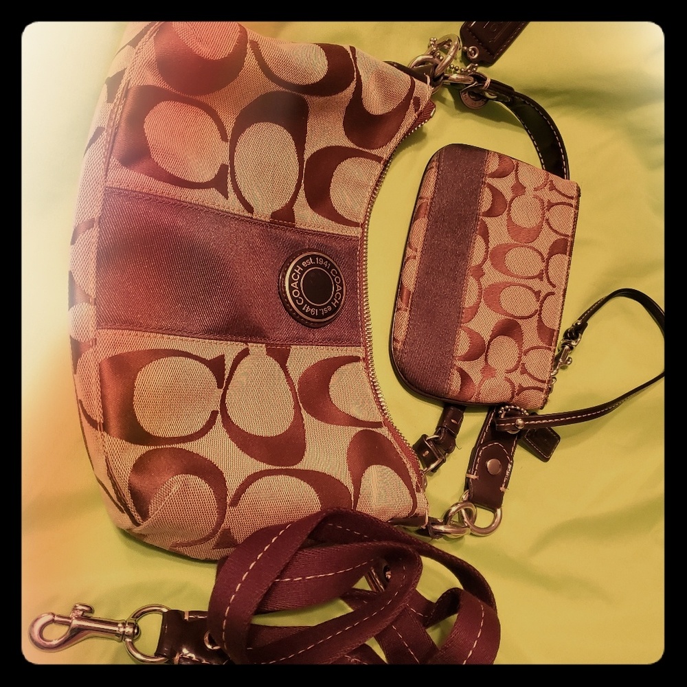 Coach purse and coin purse